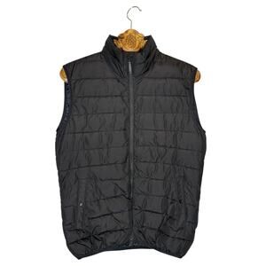 MNG MANGO Puffer Vest Quilted Black Casual Mens Medium